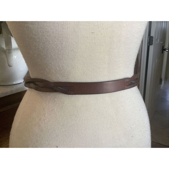 Ann Taylor Brown Braided Belt Size Small - Picture 3 of 6